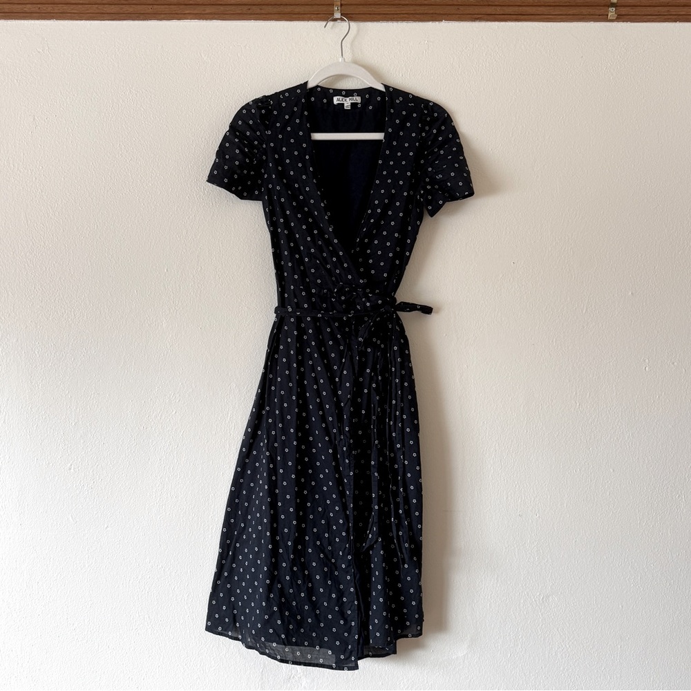 Alex Mill Cotton Floral Wrap Dress
